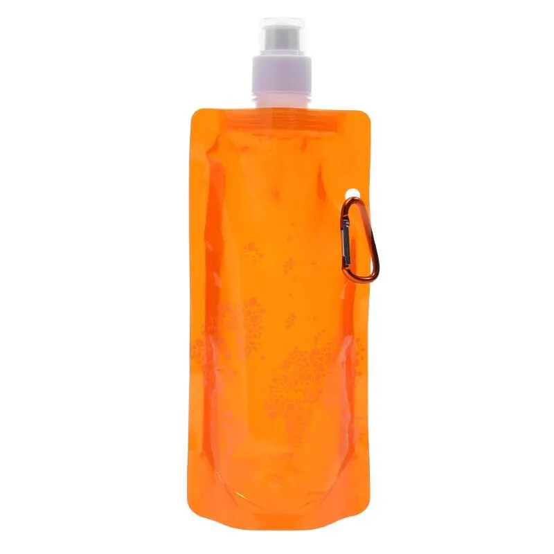 0.5L Portable Folding Water Bottle Water Bag Outdoor Sport Supplies Water,,foldable travel bags