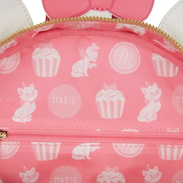 10" Disney : The Aristocats - Marie Sweets Cupcake Faux Leather Mini Backpack Bag Loungefly