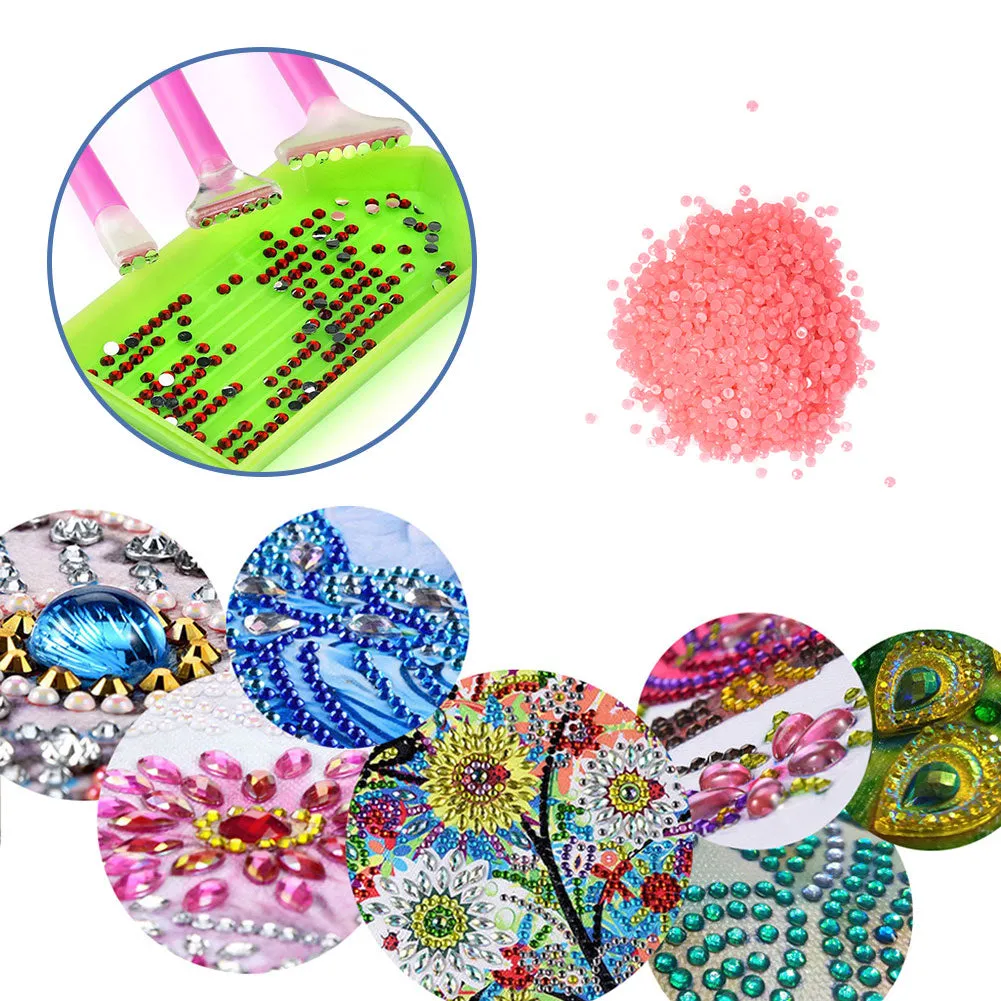 15g/Bag DIY Luminous Round Rhinestones Kit for Diamond Painting Accessories