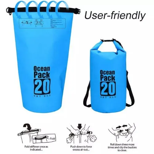 20L Waterproof Dry Bag Floating Shoulder Bag Roll Top