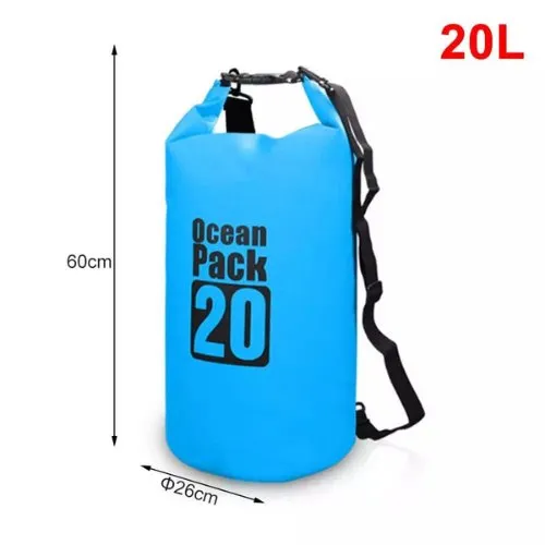 20L Waterproof Dry Bag Floating Shoulder Bag Roll Top