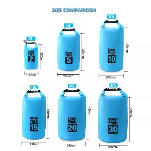 20L Waterproof Dry Bag Floating Shoulder Bag Roll Top