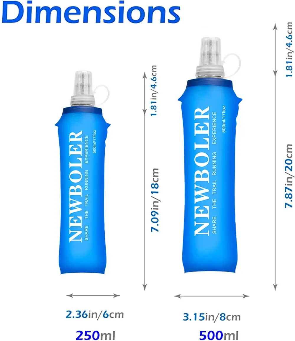 250ml 500ml TPU Soft Drink Water Bottle Folding Water Bag Flask For Sport Outdoor Camping Health Free BPA