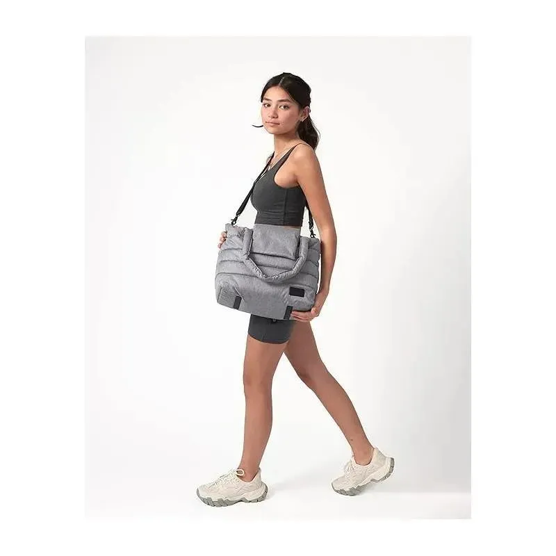 7AM Voyage - Capri Diaper Bag Tote, Heather Grey