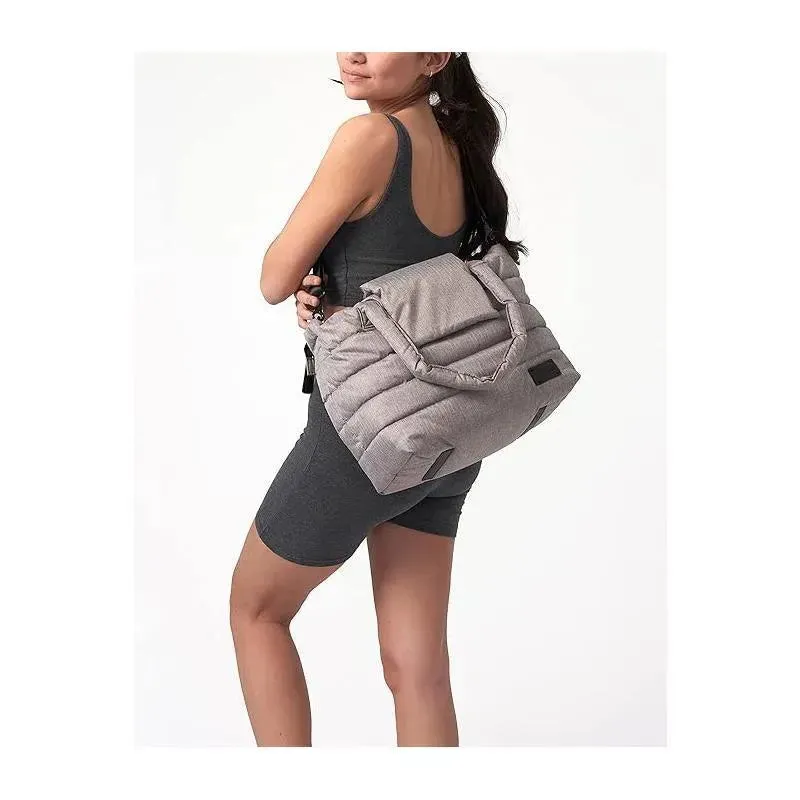 7AM Voyage - Capri Diaper Bag Tote, Heather Grey