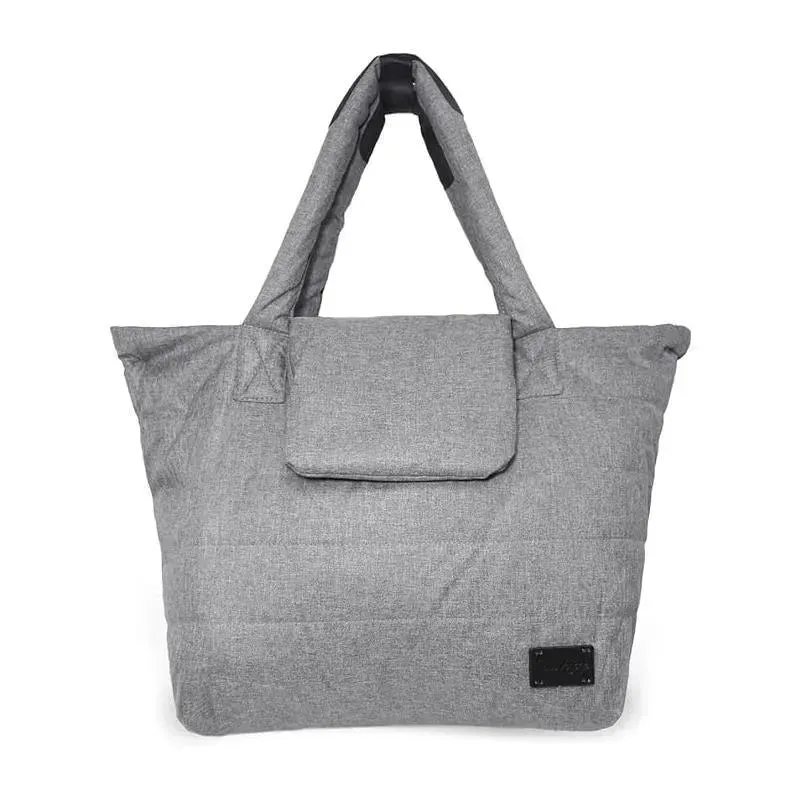 7AM Voyage - Capri Diaper Bag Tote, Heather Grey