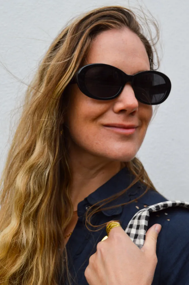 A Kjaerbede Anma Black Sunglasses