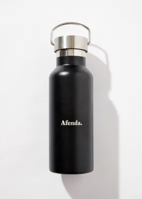 Afends Unisex Obligation - Stainless Steel Water Bottle - Black