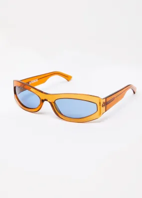 AFENDS Unisex Platinum J - Sunglasses - Clear Orange