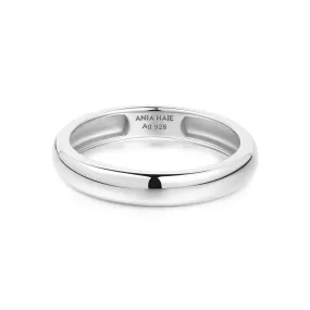 Ania Haie Silver Curve Dome Band R056-01H