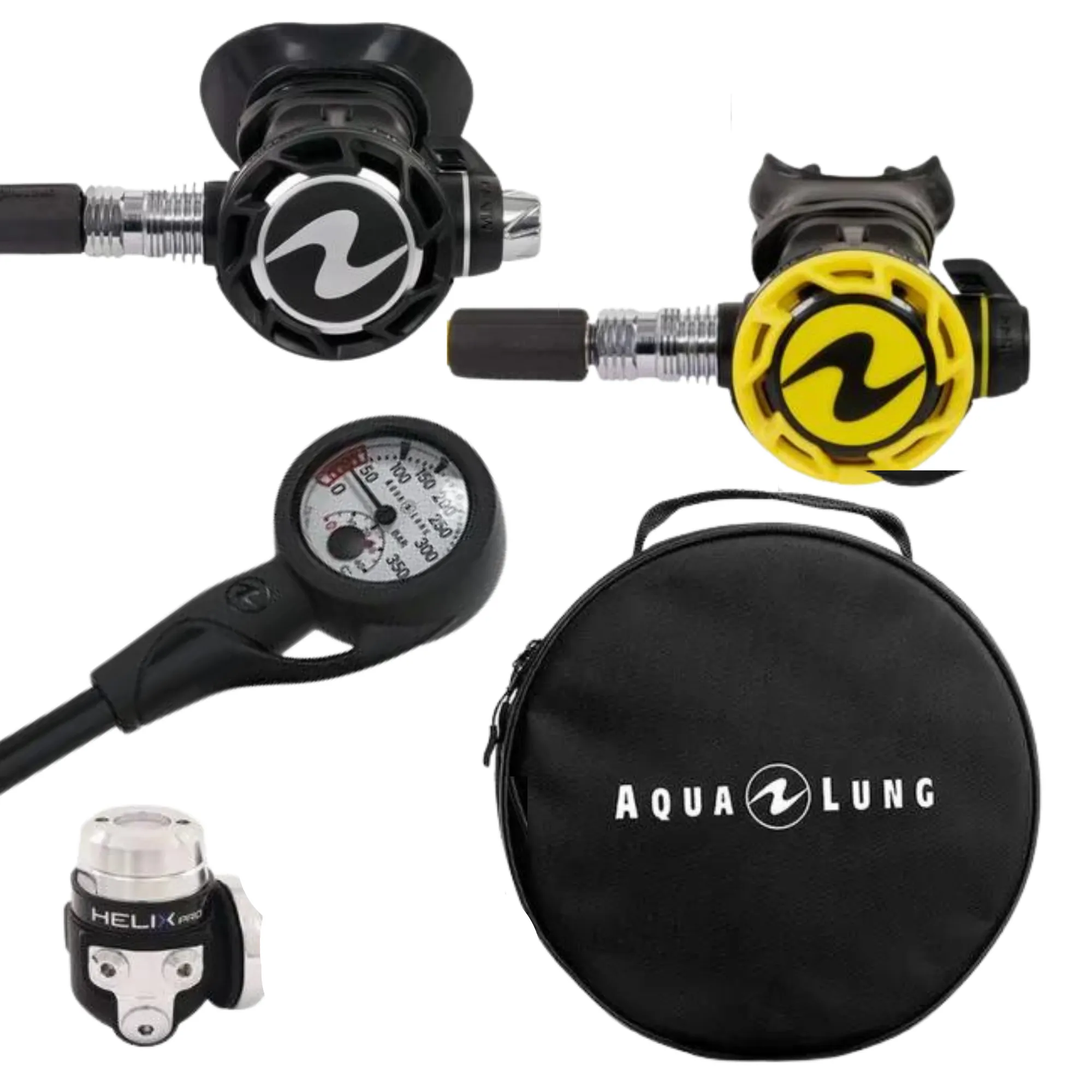 Aqualung Helix Pro Regulator Set with Regulator Bag