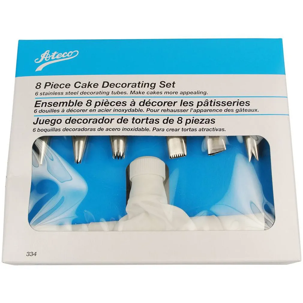 Ateco 8 Piece Cake Decorating Set