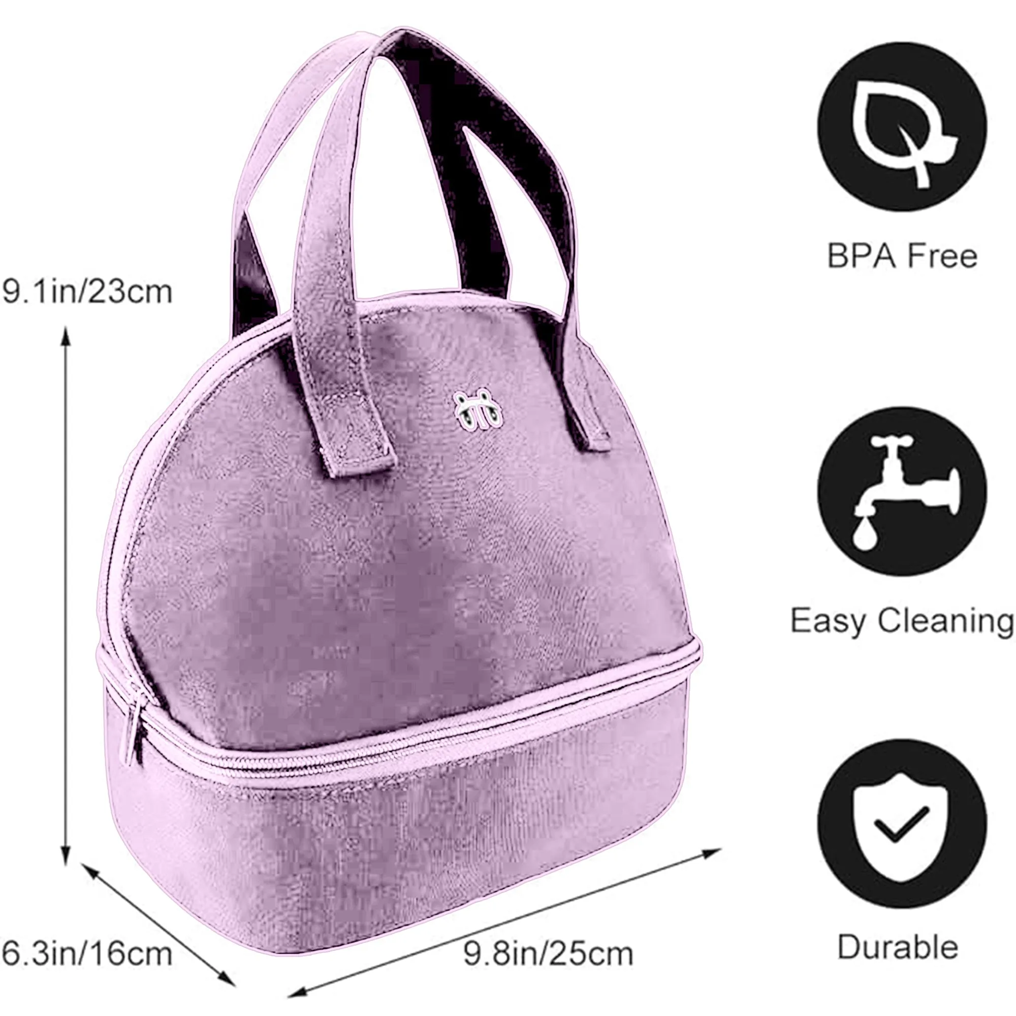 Babymoon Milk Preservation Baby Moms Mothers Diaper Bag | Portable Travel Insulated | Milk Bottle Container Storage Cooler Bag | Light Purple