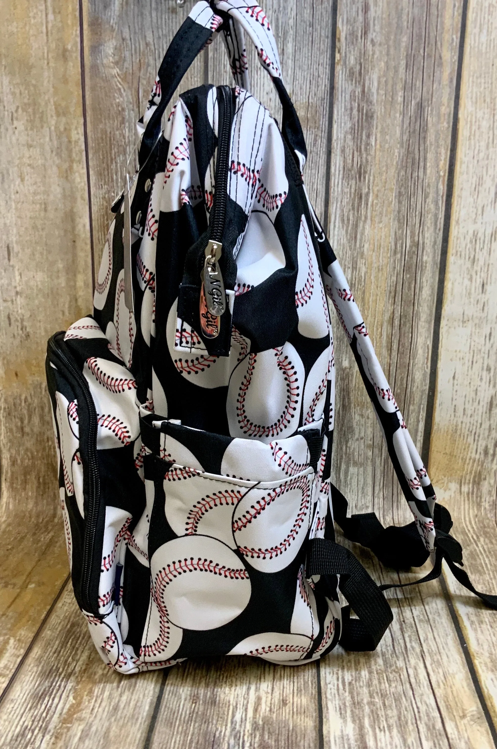 Baseball High-Quality Canvas Diaper Bag Backpack (NGIL Brand)