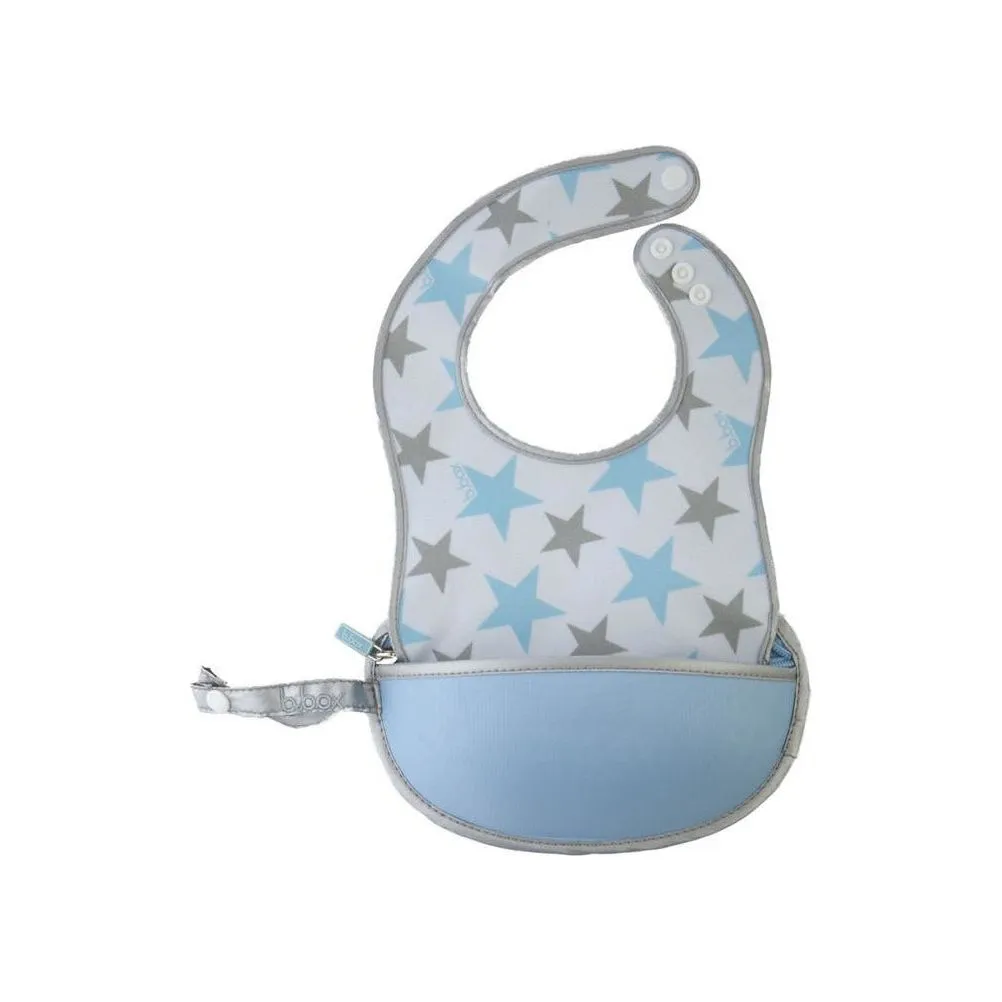 B.box Travel Bib w/ Baby Spoon (Shining Stars)