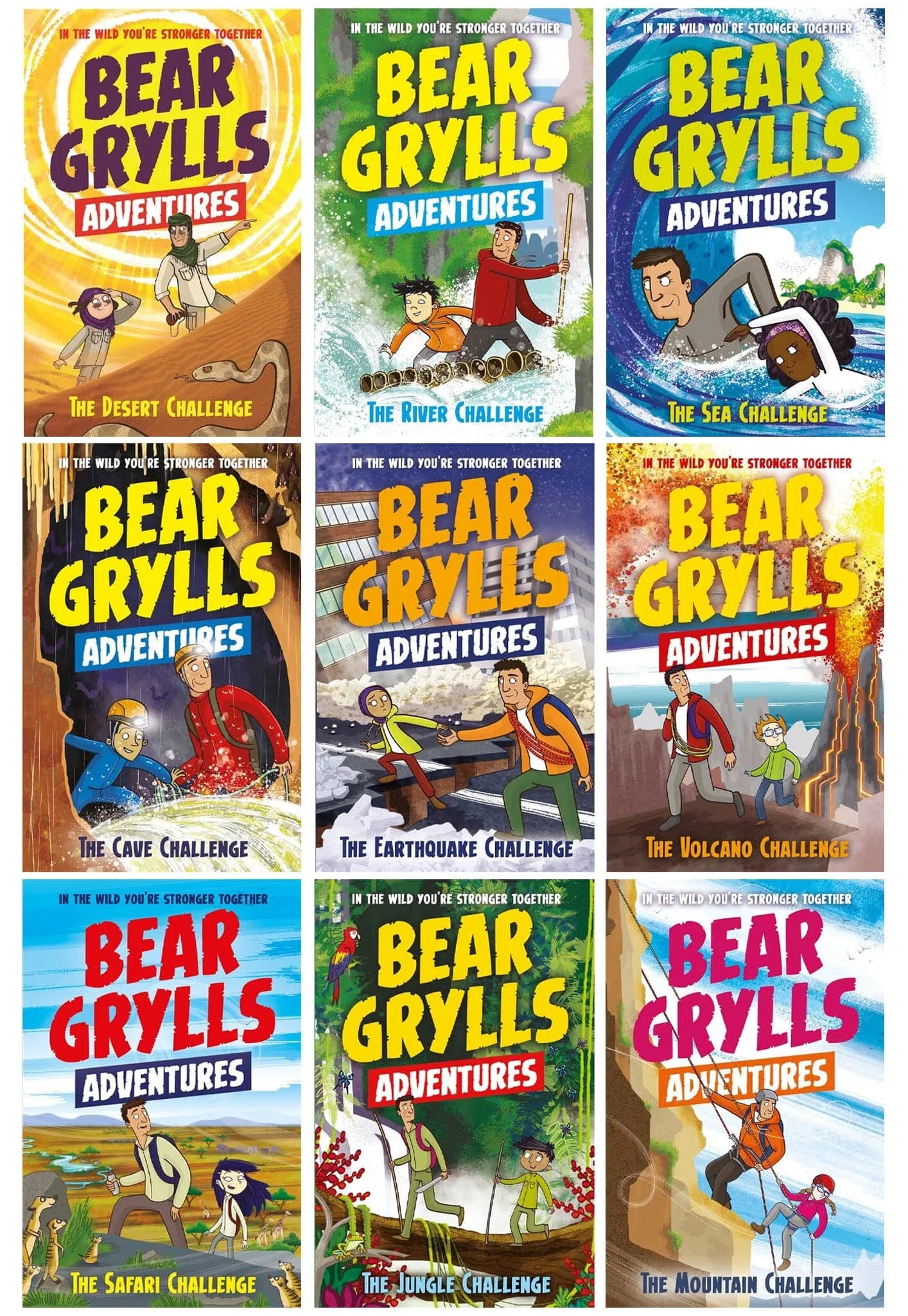 Bear Grylls Adventure Series 9 Books Collection Set - Ages 7-9 - Paperback