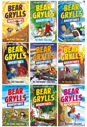 Bear Grylls Adventure Series 9 Books Collection Set - Ages 7-9 - Paperback