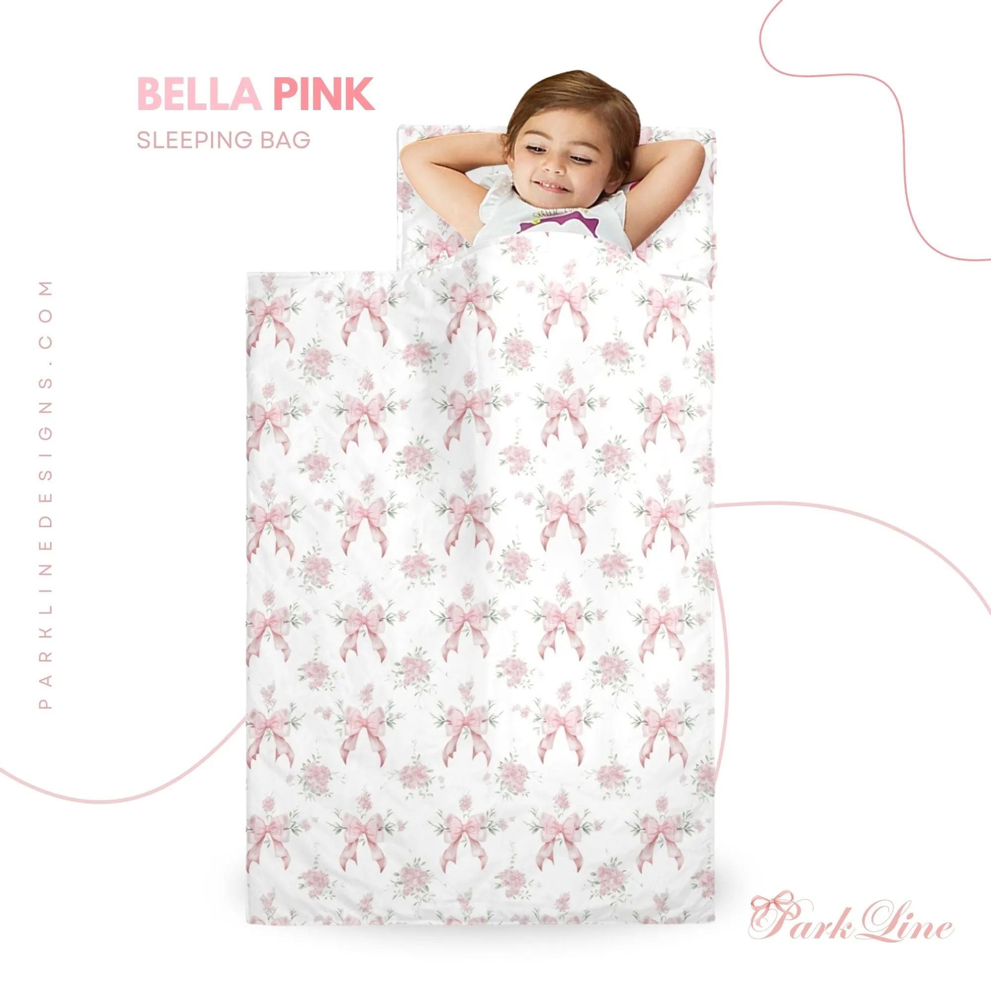 Bella Pink Kids' Long Sleeping Bag. | A Catchy Blend of Comfort & Style | Lightweight and Durable Sleeping Bag for Kids (Copy) (Copy)