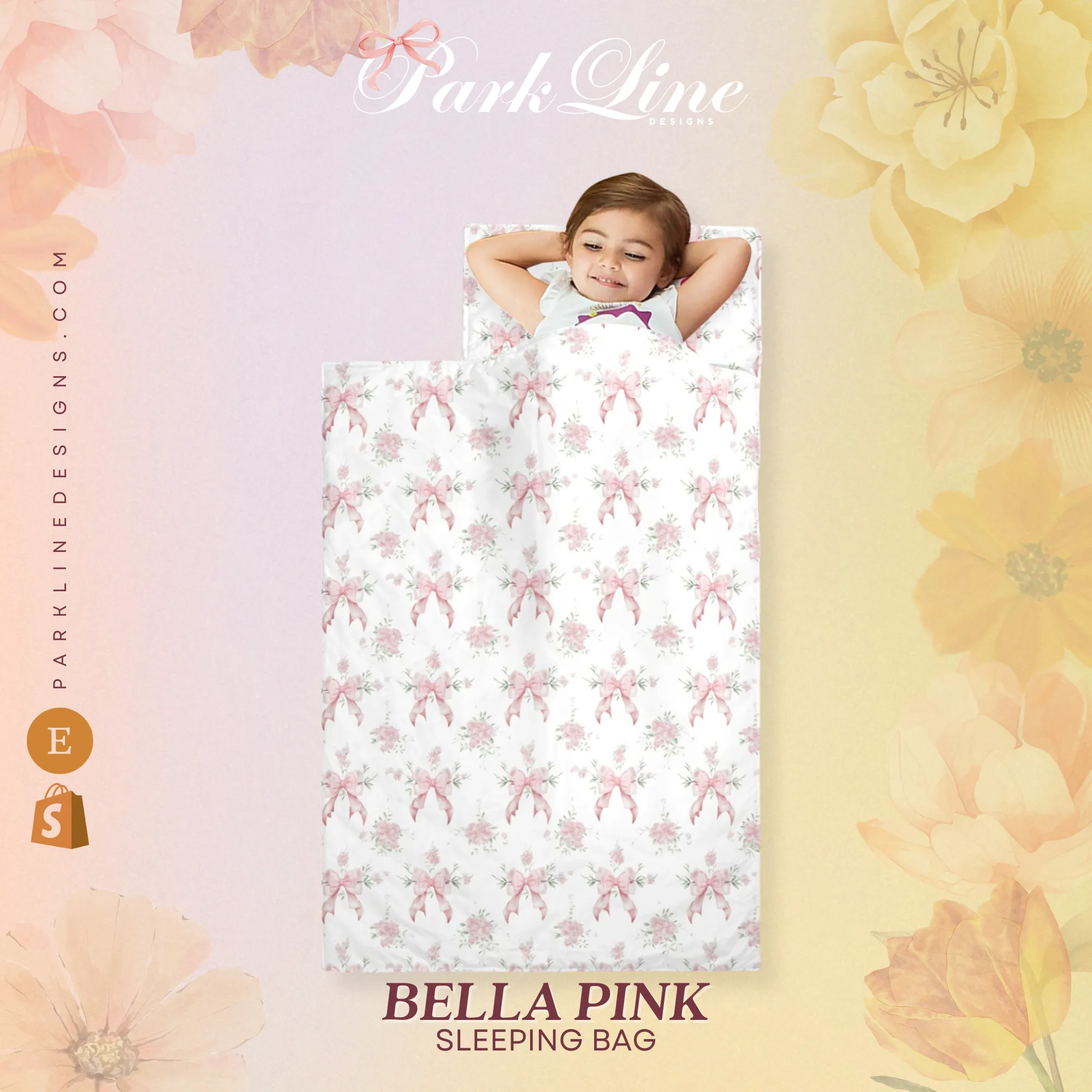 Bella Pink Kids' Long Sleeping Bag. | A Catchy Blend of Comfort & Style | Lightweight and Durable Sleeping Bag for Kids (Copy) (Copy)