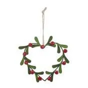 Berries and Heart Wreath Tree Decoration