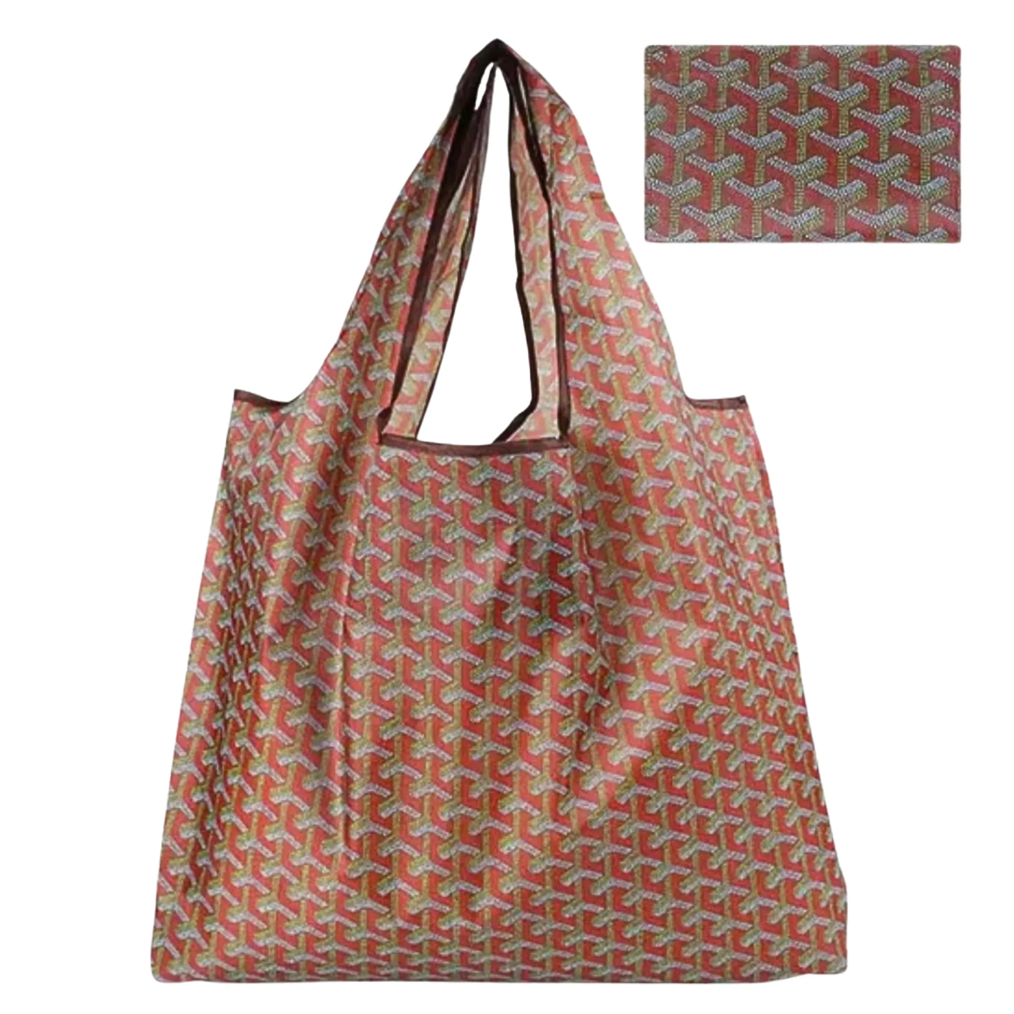 Big Eco Friendly Reusable Folding Shopping Bag / Beach Bag