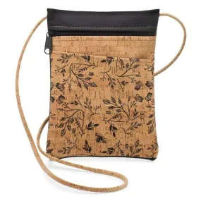 Black Floral Mini Cross Body Bag