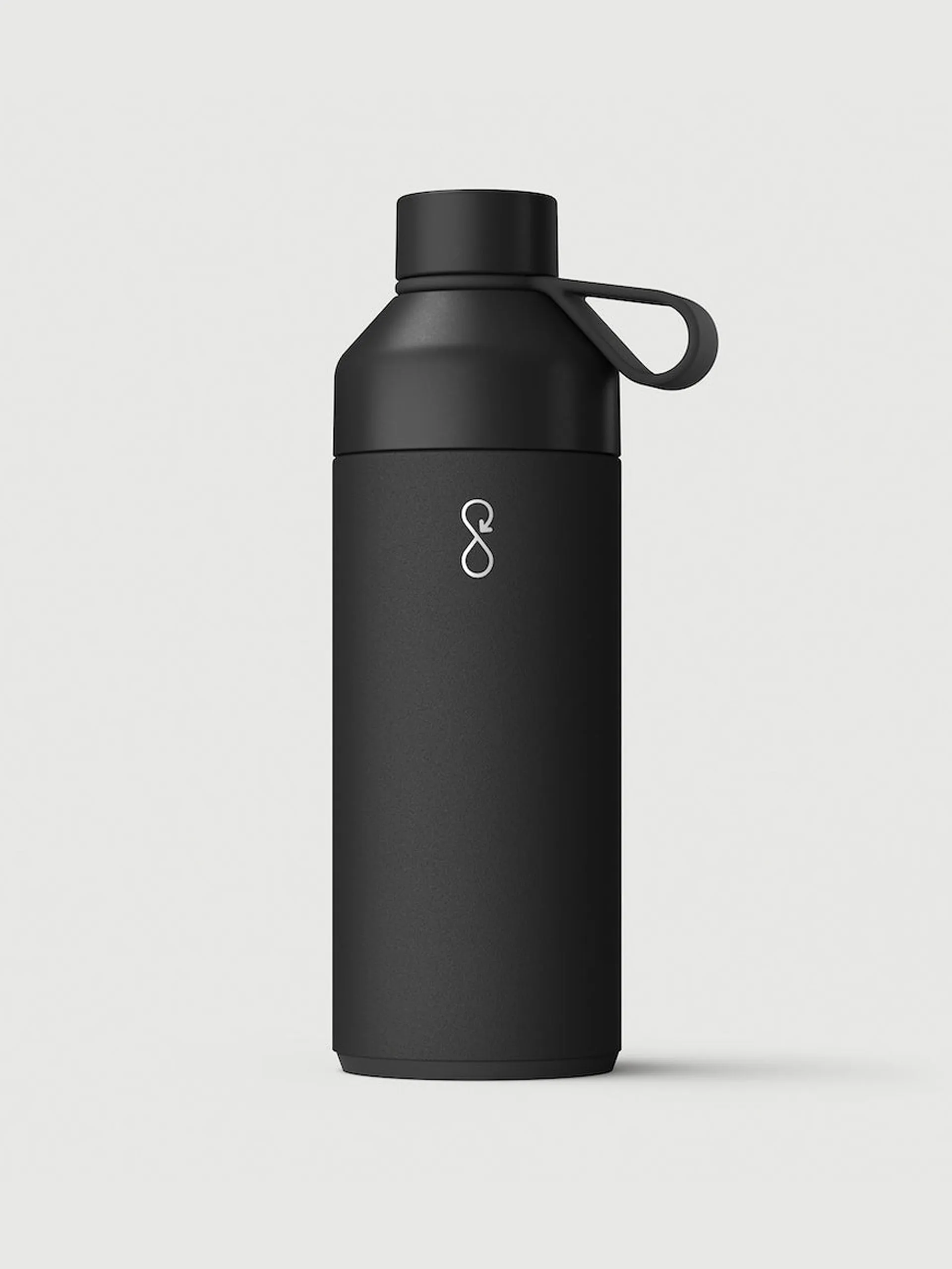 Black insulated bottle