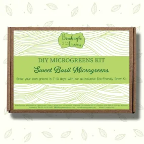 Bombay Greens DIY Microgreens Eco-Friendly Kit - Sweet Basil