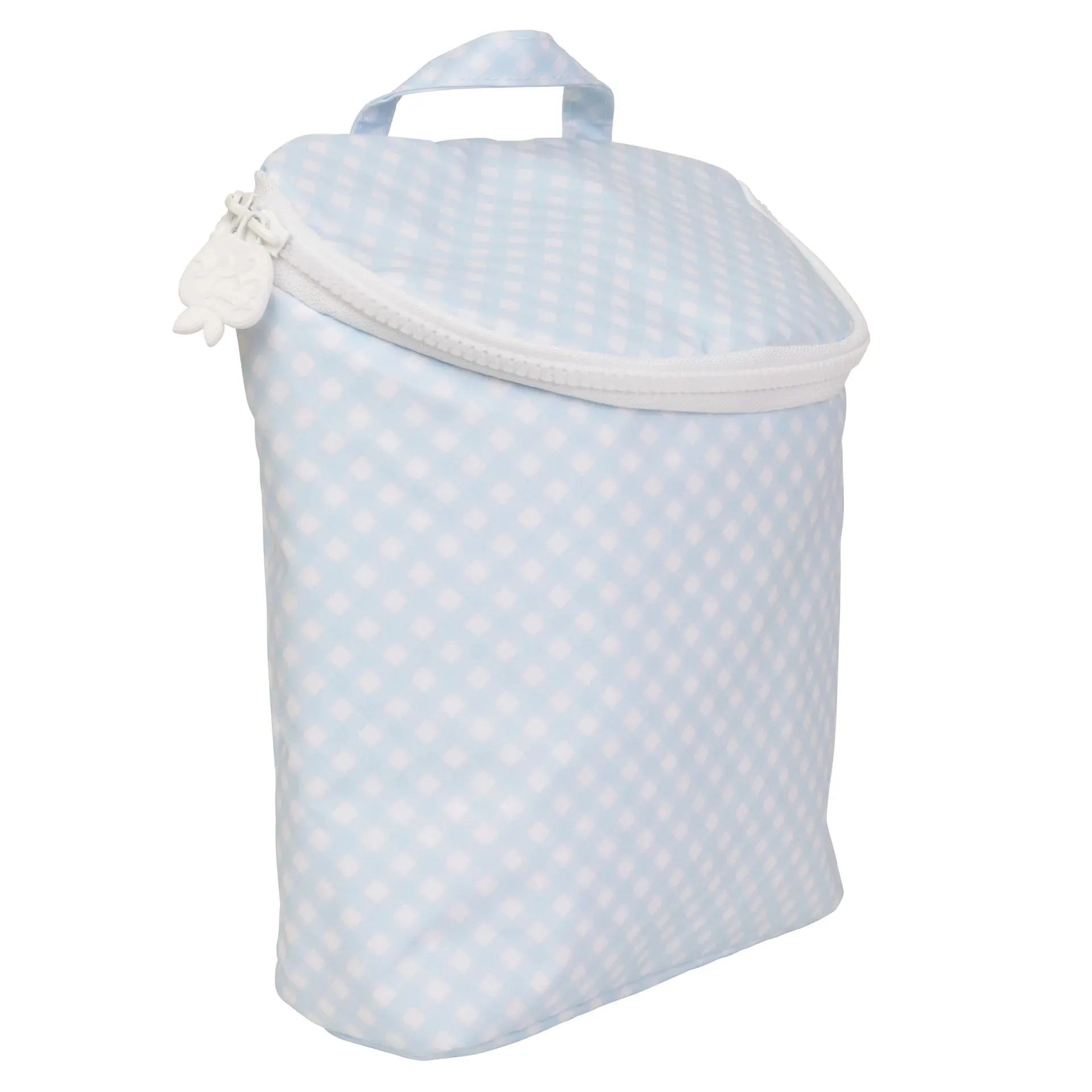 Bottle Bag, Blue Gingham