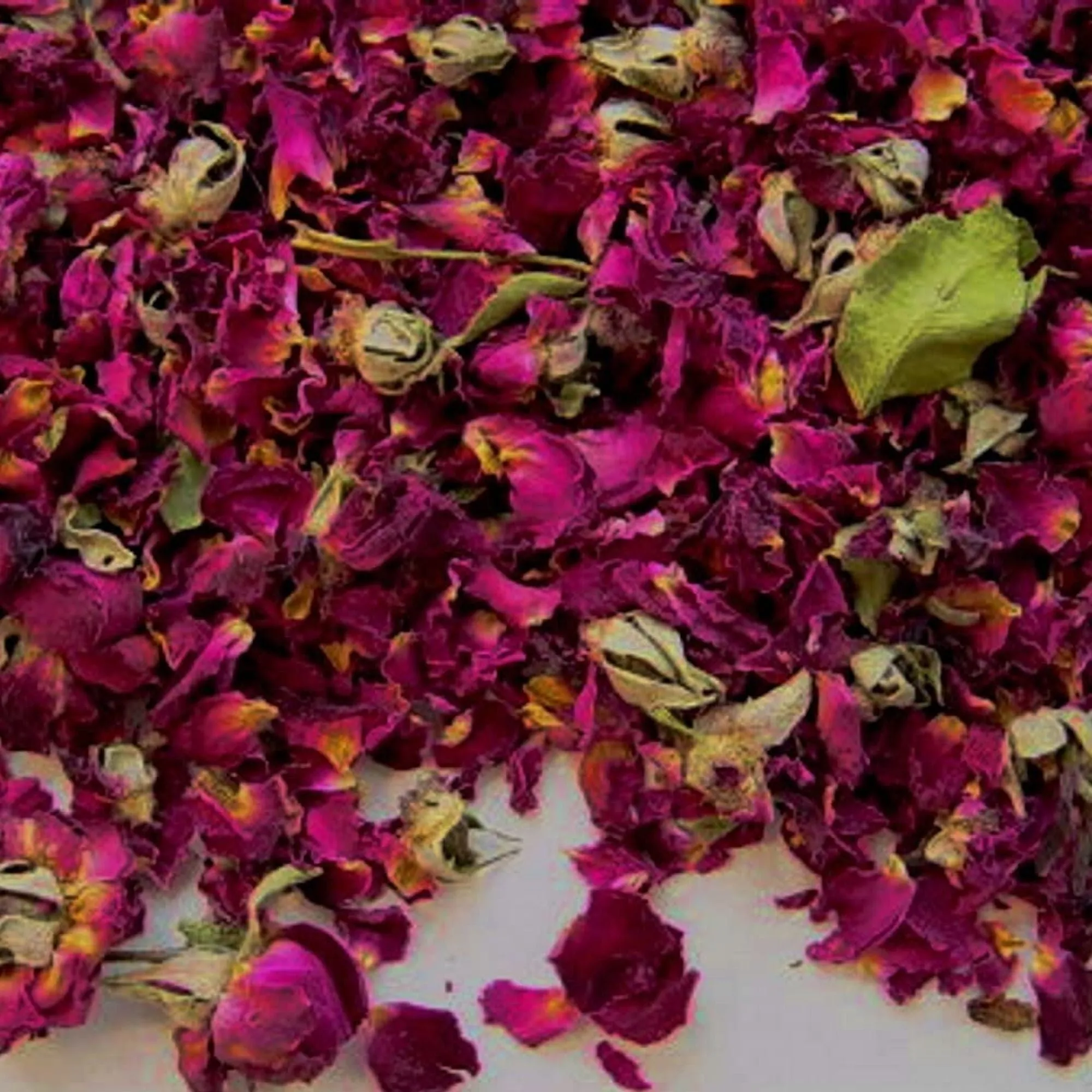 Bulk Dried Red Rose Petals and Buds - 8 Ounce Bag (s277)