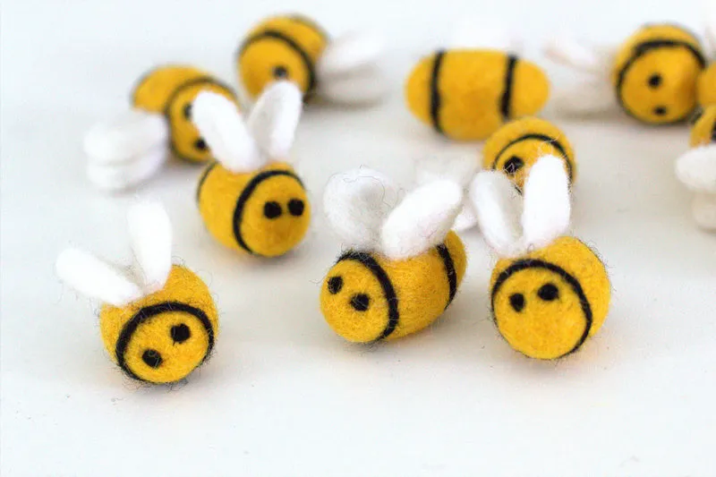 Bumble Bee Felt Shapes