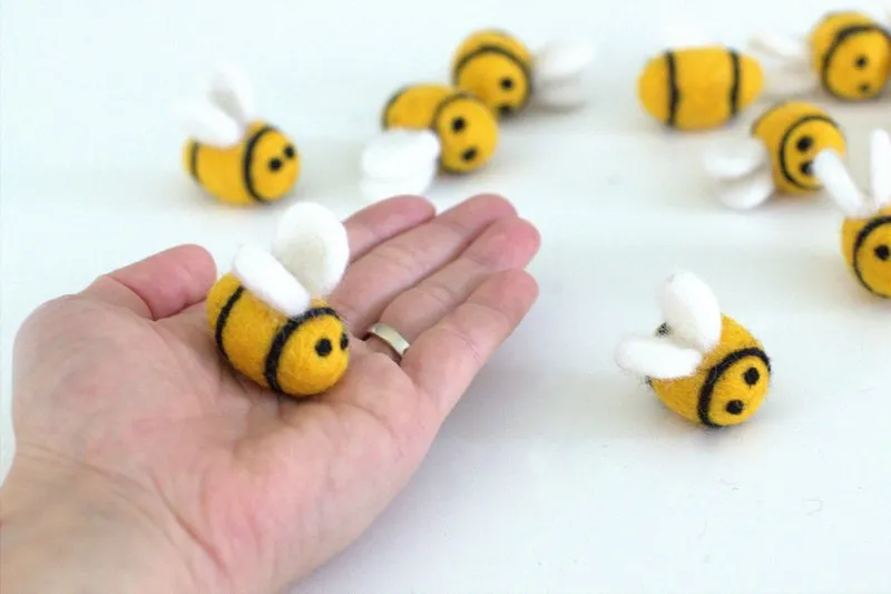 Bumble Bee Felt Shapes