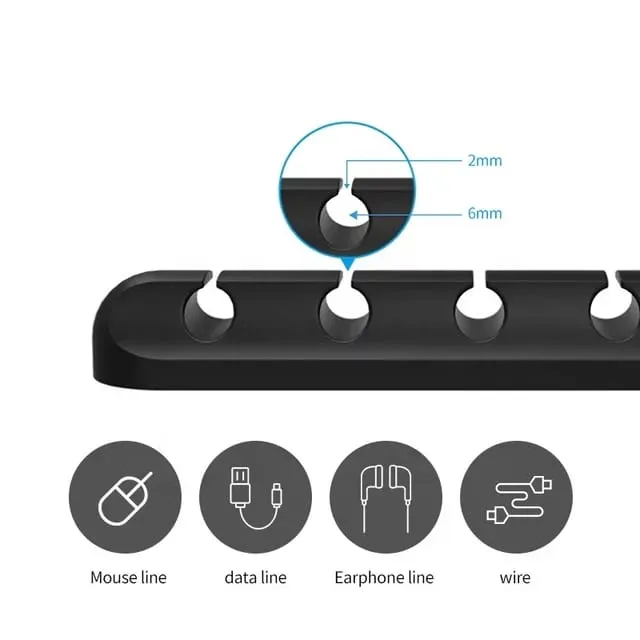 Cable Organizer - Cable Clip For Organizing Your Cables - 2 Pcs Pack