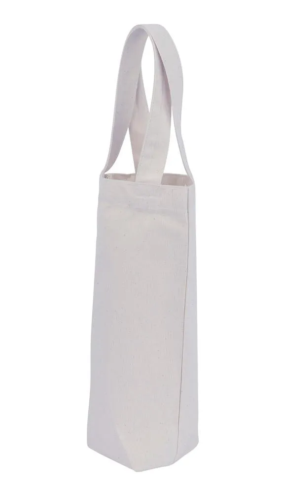 Canvas Wine Bag - 1 Bottle - Plain Bag