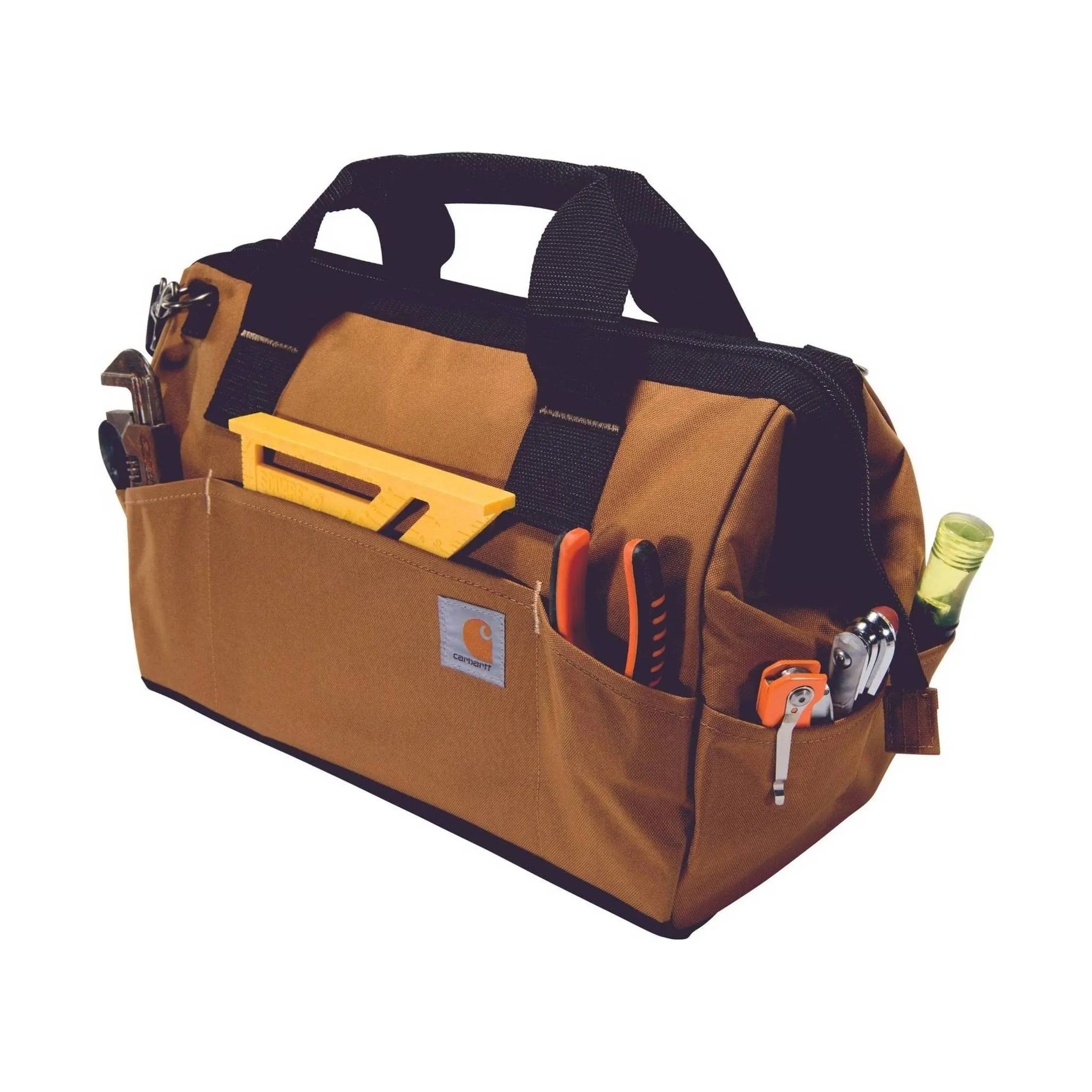 Carhartt 17 Pocket Midweight 16 Inch Tool Bag - Brown