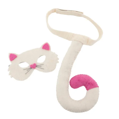 Cat mask & tail set