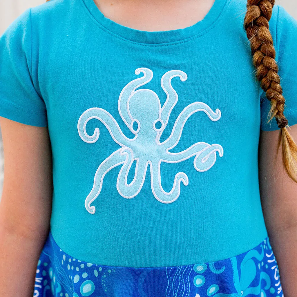 Cephalopods Super Twirler Dress with Pockets