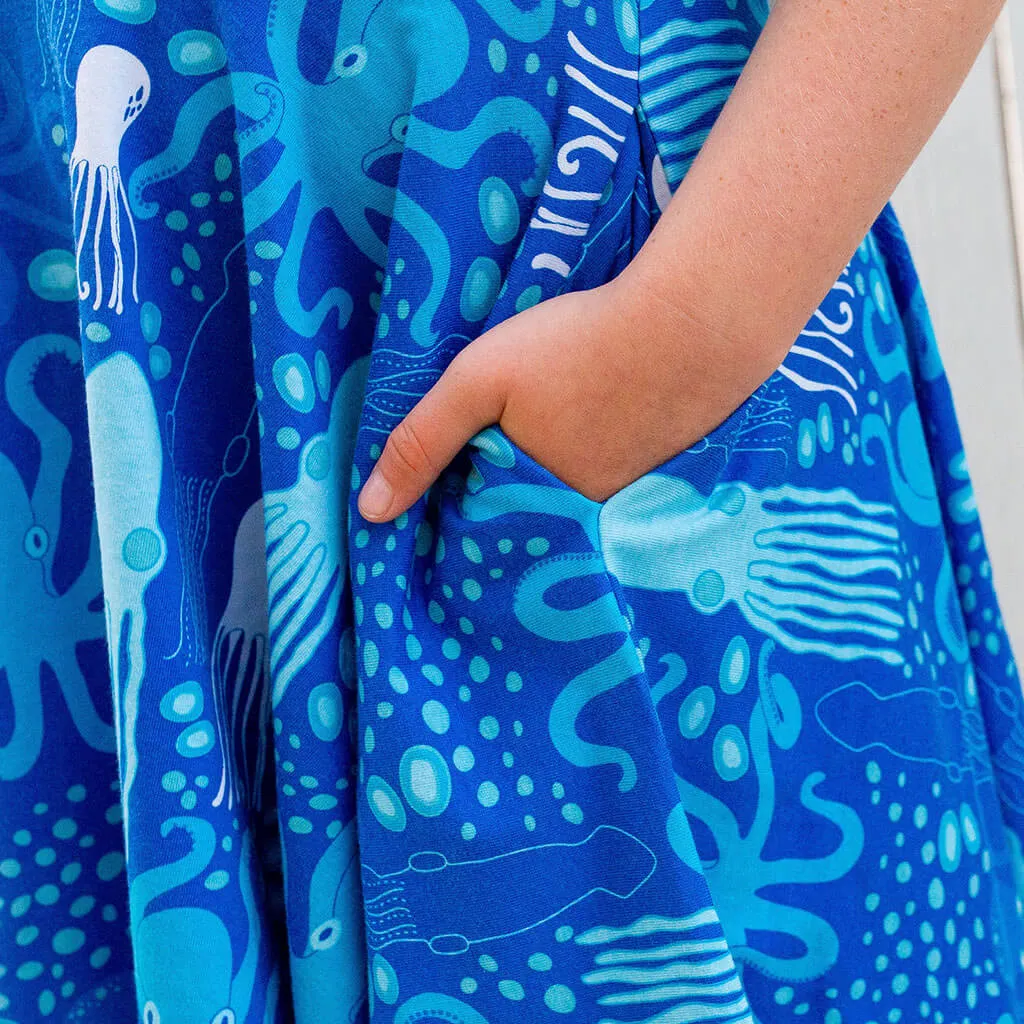 Cephalopods Super Twirler Dress with Pockets