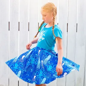 Cephalopods Super Twirler Dress with Pockets