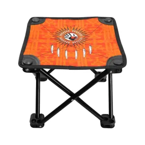 Chiefs Mountain Orange Feather Directions Folding Fishing Stool