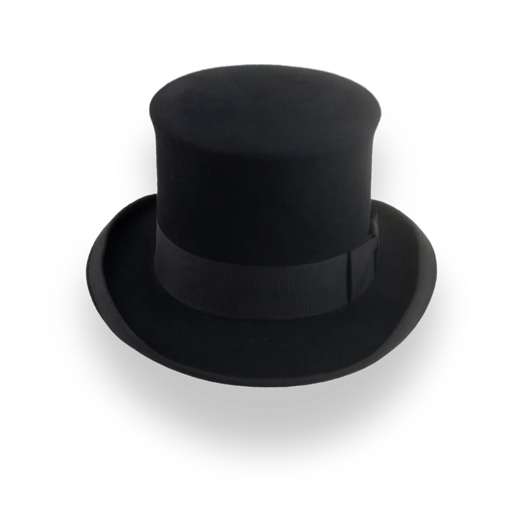 Classic Top Hat For Men in Black Fur Felt | The Victorian