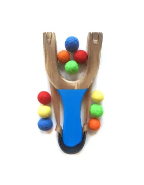 Classic Wooden Slingshot Rainbow