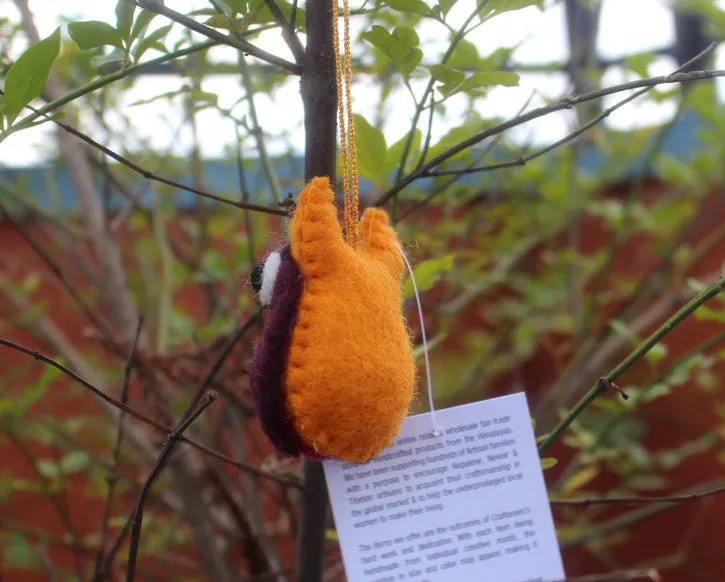 Colorful Felt Owl Ornaments