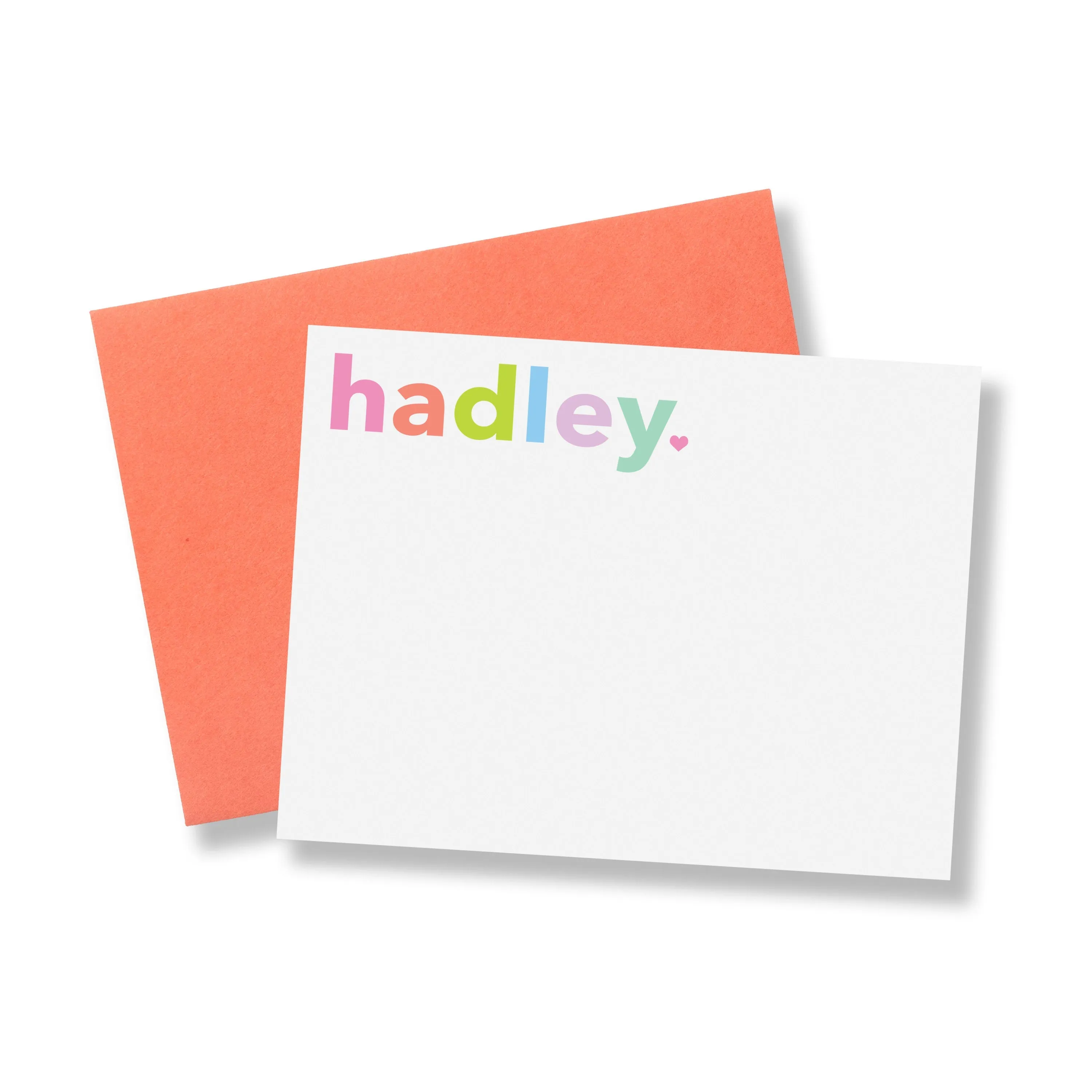 Colorful Kids Personalized Stationery- Pinks