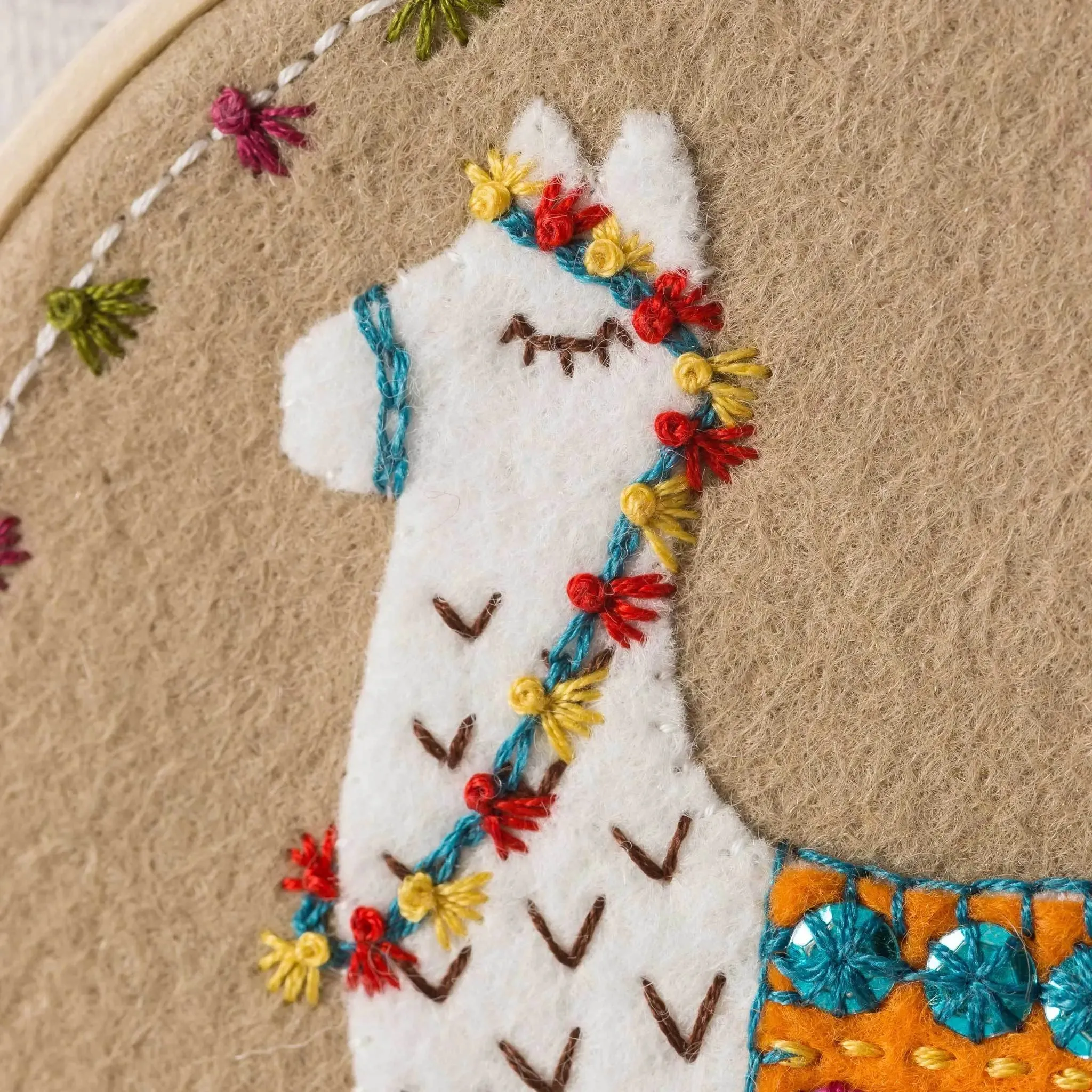 Corrine Lapierre ~ Applique Embroidery Kit ~ Llama