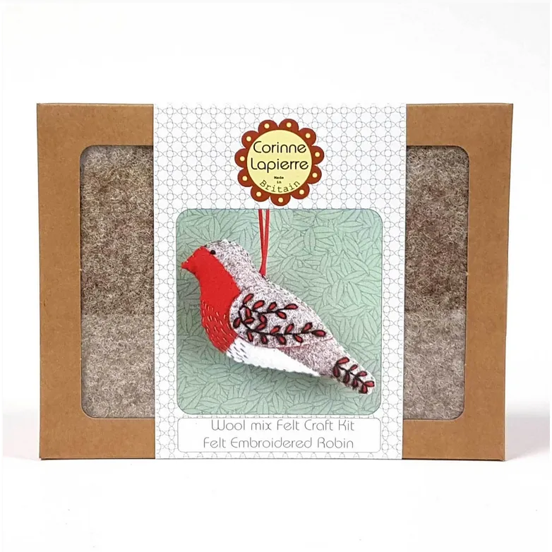 Corrine Lapierre | Mini Felt Craft Kit - Embroidered Robin