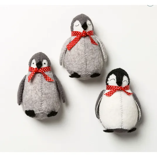 Corrine Lapierre ~ Wool Felt Craft Kit ~ Baby Penguins