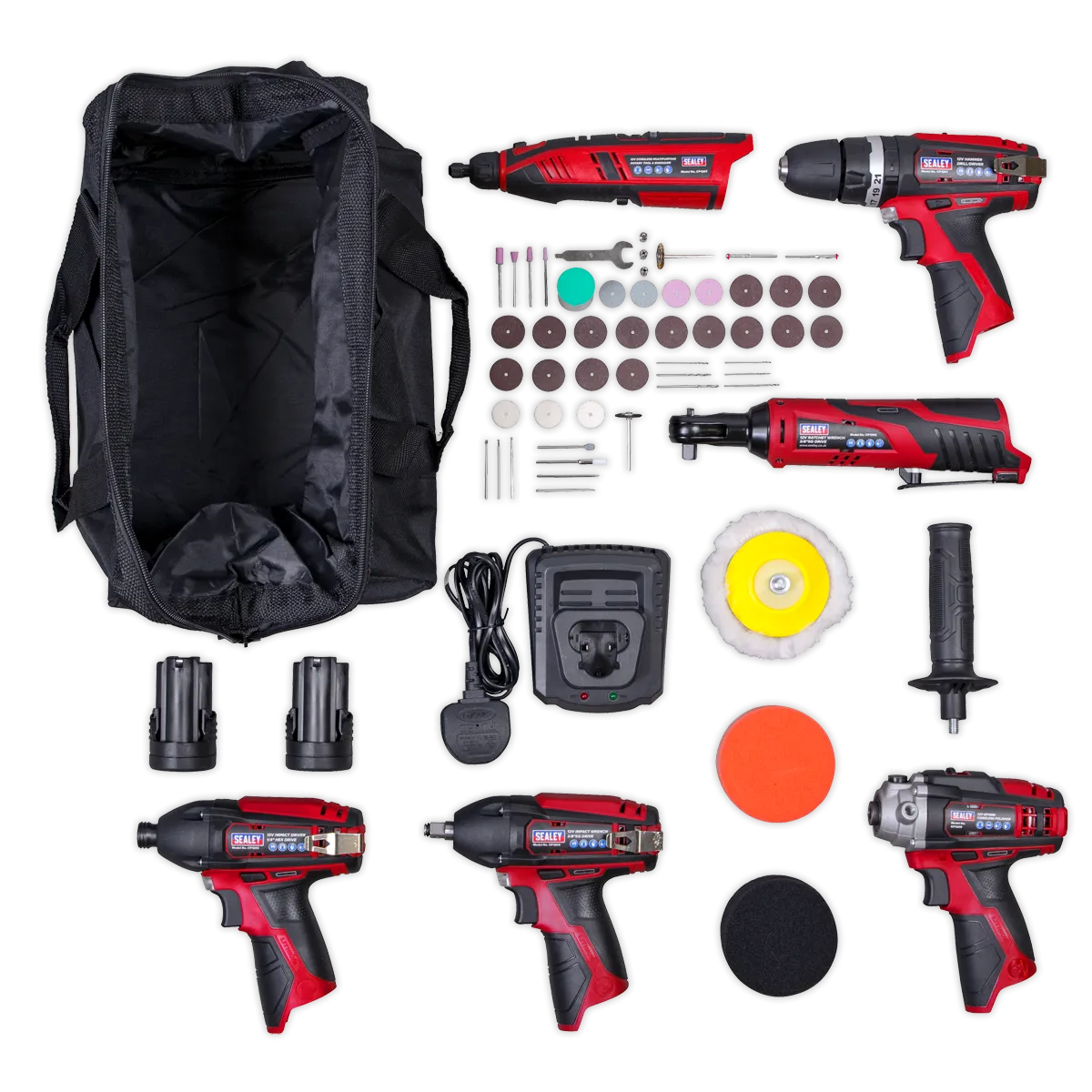 CP1200 Series 6 x 12V Cordless Power Tool Combo Kit