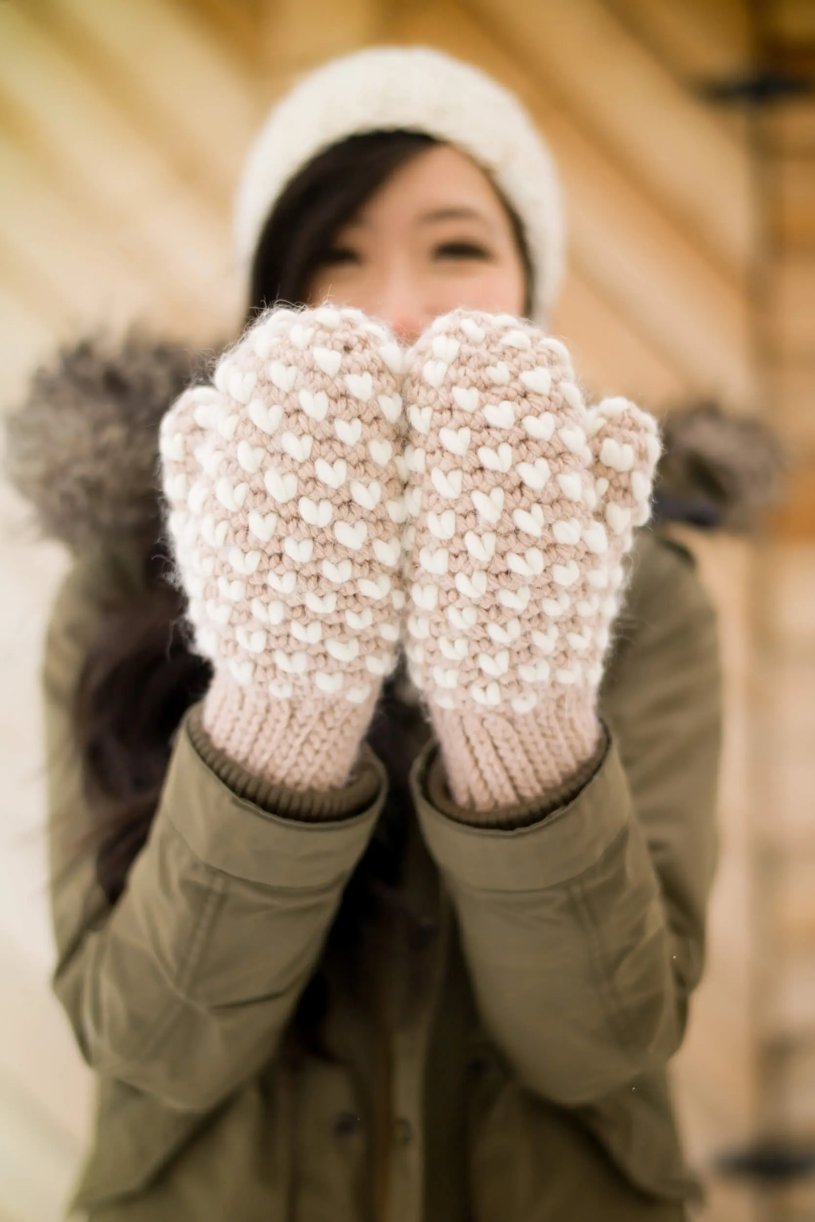 Crochet Kit - Bulky Crochet Thrummed Mittens