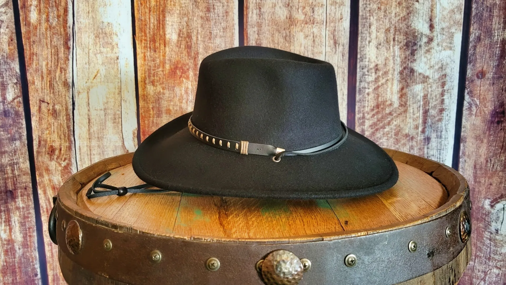 Crushable Hat the "Black" w/ Stampede Strap by Black Creek BC2003